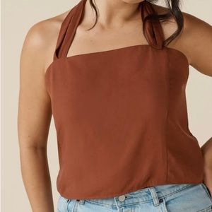 VETTA Capsule - Tie Tank - NWT - Adobe - Size S